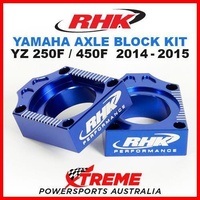 RHK MX AXLE BLOCK KIT BLUE YAMAHA YZ 250F 450F YZ250F YZ450F 2014-2015 DIRT BIKE