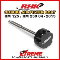 RHK MX BLACK AIR FILTER BOLT MOTO For Suzuki RM125 RM250 RM 125 250 04-2015 BIKE