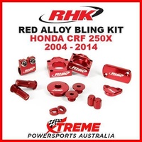 RHK MX RED ALLOY BLING KIT HONDA CRF250X CRF 250X 2004-2014 DIRT BIKE MOTOCROSS