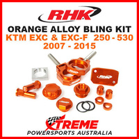 RHK MX ORANGE BILLET BLING KIT For KTM EXC F 250 350 450 500 530 2007-2015 DIRT BIKE