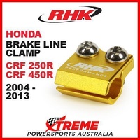 RHK MX GOLD BRAKE LINE CLAMP HONDA CRF250R CRF450R CRF 250R 450R 2004-2013 MOTO