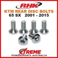 RHK MX REAR HEAVY DUTY BRAKE DISC BOLT SET KTM 65SX SX65 65 SX 65cc 2001-2015