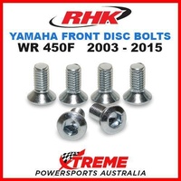 RHK MX FRONT HEAVY DUTY BRAKE DISC BOLT SET YAMAHA WR450F WRF450 2003-2015 MOTO