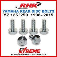 RHK MX REAR HEAVY DUTY BRAKE DISC BOLT SET YAMAHA YZ125 YZ250 1998-2015 MOTO