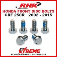 RHK MX FRONT HEAVY DUTY BRAKE DISC BOLT SET HONDA CRF250R CRF 250R 2002-2015