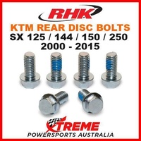 RHK REAR HEAVY DUTY BRAKE DISC BOLT SET KTM 125SX 144SX 150SX 250SX 2000-2015