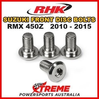 RHK MX FRONT HEAVY DUTY BRAKE DISC BOLT SET For Suzuki RMX450Z RMX 450Z 2010-2015