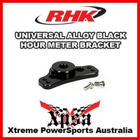 RHK UNIVERSAL BILLET ALLOY HOUR METER BRACKET ANODIZED BLACK DIRT BIKE MX