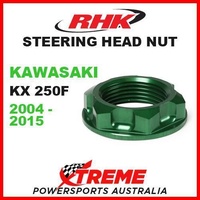 RHK MX STEERING HEAD STEM NUT GREEN KAWASAKI KX 250F KX250F KXF 250 04-2015 MOTO