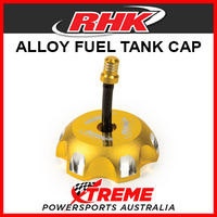 RHK Honda CRF250R CRF 250 R 2004-2018 Gold Alloy Fuel Tank Gas Cap, 65mm OD