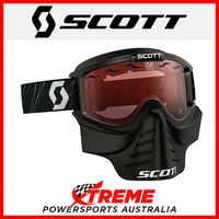 Scott 83X Safari Black Goggles With Clear Lens Motocross Dirt Bike