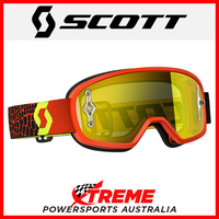 Scott Buzz Black/Yellow Goggles With Yellow Chrome Lens Motocross Dirt Bike