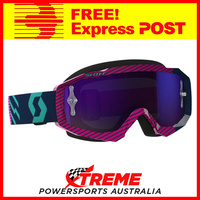 Scott Purple/Pink Hustle X Goggles With Purple Chrome Lens Motocross Dirt Bike