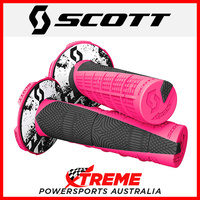 Scott Grip Duece Half-Waffle Pink/Black w/donuts Motocross Handlebar 219627-1665