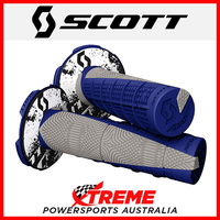 Scott Duece Grip Half-Waffle Grey/Blue Motocross Handlebar 2196271100