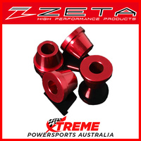 Zeta For Suzuki RMZ250 07-and up Red Rubber Killer Solid Cone Bar Mount Bushing Set ZE37-0331