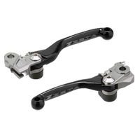 ZETA PIVOT LEVER CLUTCH & BRAKE SET HONDA CRF 250R 450R 07-2015 BLACK MX GENUINE