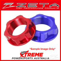 Zeta For Suzuki RM125/250 2004-2013 M24x32-P1.0 H12 Red Steering Stem Nut ZE58-2223