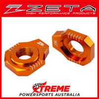 Zeta Orange Rear Axle Block for KTM 125 200 250 300 500 530 XCW XC-W 2006-2016