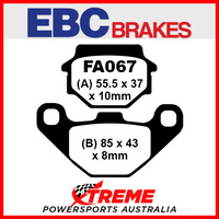 EBC Aprilia SX 125 2008-2013 Organic Carbon Rear Brake Pad