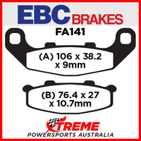 Kawasaki GPX 250 R 87 EBC Organic Rear Brake Pads, FA141