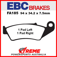 For Suzuki RM 125 XCK8 2009 Organic Carbon Front Brake Pad FA185TT EBC