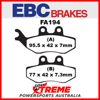 Yamaha XT 125 X 05-06 EBC Front Organic Brake Pads, FA194