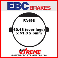 Cagiva Roadster 125 96-97 EBC Front Organic Brake Pads, FA198