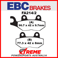 Triumph Speed Triple R 1050 Non ABS 14-15 EBC Rear Organic Brake Pads, FA214/2