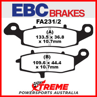 Kawasaki VN 1700 Classic ABS 10-13 EBC Semi Sintered Rear Brake Pads, FA231/2V