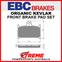 EBC For Suzuki GSX-R750 1988-1993 Organic Front Brake Pad FA236