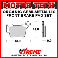 Motor Tech Husqvarna TE610 2003-2008 Semi-Metallic Rear Brake Pad FA368