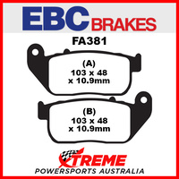 Harley Davidson XL 883 R Roadster 10-13 EBC Organic Front Brake Pads, FA381