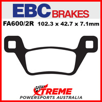 Kymco MXU 700i 13-15 EBC Copper Sintered Rear Brake Pads, FA600/2R