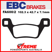 Kymco MXU 550i 12-15 EBC Organic Carbon Rear Brake Pads, FA600/2TT