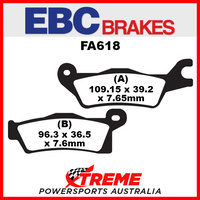 Can Am Renegade 800 R STD 12-14 EBC Organic Carbon Rear Left Brake Pads, FA618TT