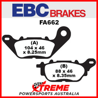 Yamaha MTN 320 A 2016 EBC Organic Rear Brake Pads, FA662