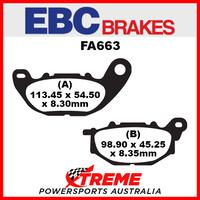 Yamaha YZF-R3 15-18 EBC Organic Front Brake Pads, FA663