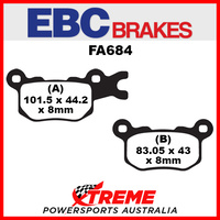 Can-Am Defender XT 976cc 2016 EBC Copper Sintered Rear Left Brake Pads, FA684R