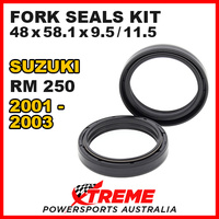 46x58.1x9.5/11.5 MX FORK SEALS KIT For Suzuki RM250 RM 250 2001-2003 OFF ROAD