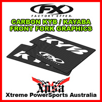 Factory Effex KAYABA KYB Front Fork Wrap Shield Kit Pair Carbon Fiber 10-38012