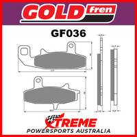 For Suzuki DR 650 RL/RM 90-91 Goldfren Sintered Dual Sport Front Brake Pad GF036S3