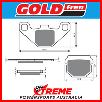 Goldfren For Suzuki RM 85 2002-2004 Sintered Dual Sport Rear Brake Pad GF047S3