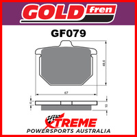 Honda GL 1100 A/DA/B/DB (SC02) 80-81 Sinter Dual Sport Rear Brake Pads GF079S3