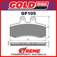 Aprilia Pegaso 650 91-96 Goldfren Sintered Dual Sport Front Brake Pads GF105S3