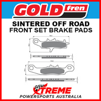 Goldfren For Suzuki RM100 2003-2004 Sintered Off Road Front Brake Pad GF108K5