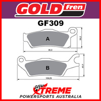 Can Am Outlander 800 R XT 12-13 Sintered Off Road Rear Left Brake Pads GF309K5