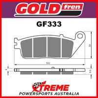 KYMCO X-Citing 500 Ri 09-15 Goldfren Sinter Dual Sport Rear Brake Pad GF333S3