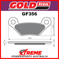 John Deere XUV 620i Gator Petrol 2010 Sintered Off Road Rear Brake Pad GF356K5