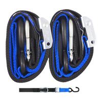 Gorillas Grip Tie Down Strap 38mm Black/Blue Loop Pair